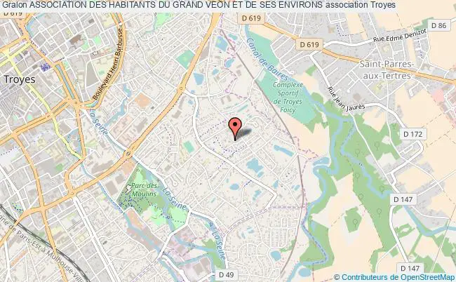 plan association Association Des Habitants Du Grand Veon Et De Ses Environs Troyes