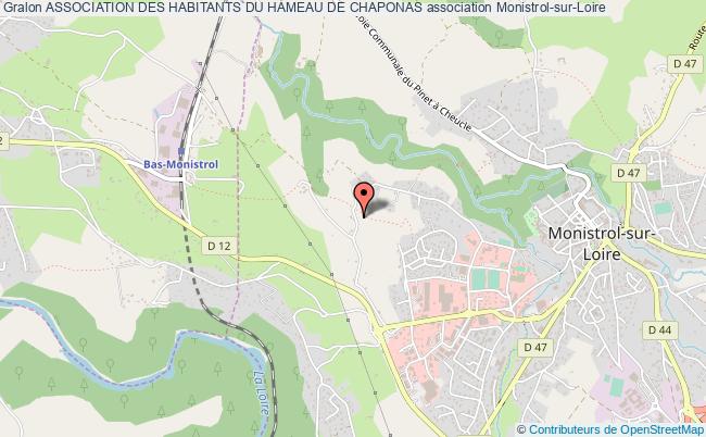 plan association Association Des Habitants Du Hameau De Chaponas Monistrol-sur-Loire