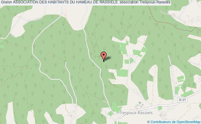 plan association Association Des Habitants Du Hameau De Rassiels. Trespoux-Rassiels