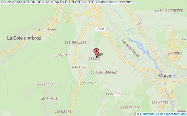plan association Association Des Habitants Du Plateau Des Ys Morzine