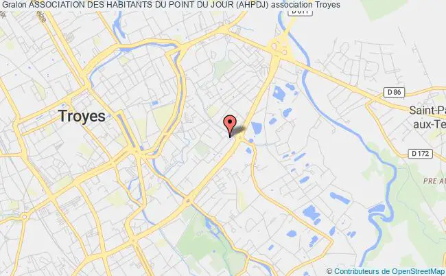 plan association Association Des Habitants Du Point Du Jour (ahpdj) Troyes