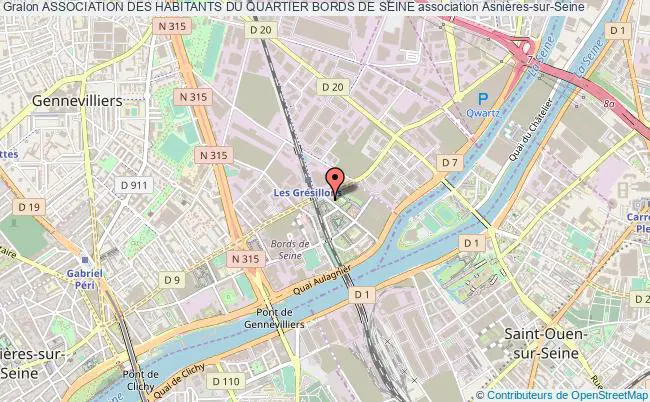 plan association Association Des Habitants Du Quartier Bords De Seine Asnières-sur-Seine