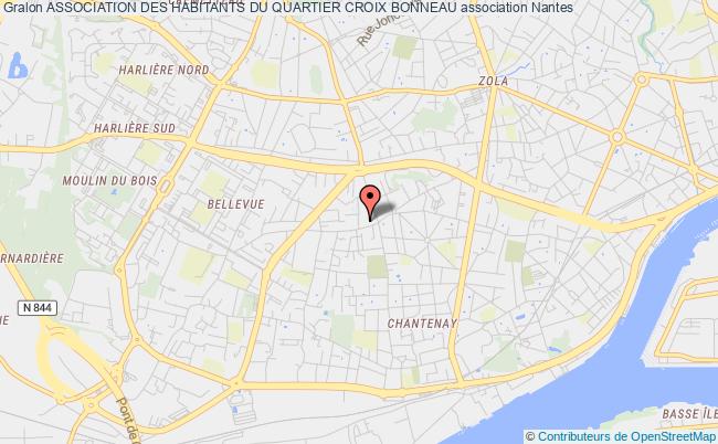 plan association Association Des Habitants Du Quartier Croix Bonneau Nantes