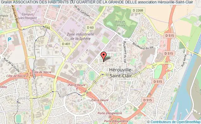 plan association Association Des Habitants Du Quartier De La Grande Delle Hérouville-Saint-Clair