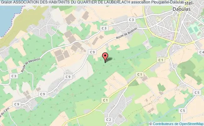 plan association Association Des Habitants Du Quartier De Lauberlac'h Plougastel-Daoulas