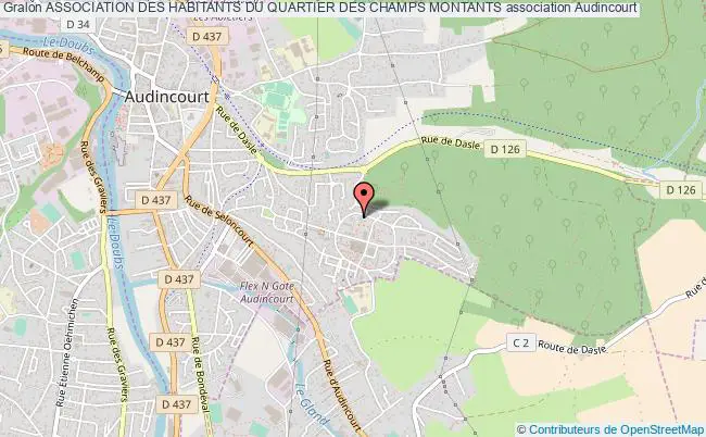 plan association Association Des Habitants Du Quartier Des Champs Montants Audincourt