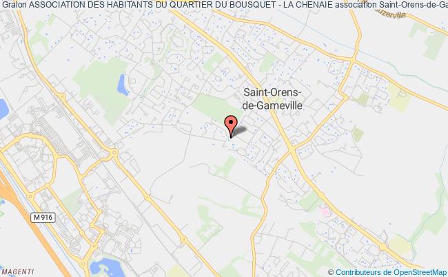 plan association Association Des Habitants Du Quartier Du Bousquet - La Chenaie Saint-Orens-de-Gameville