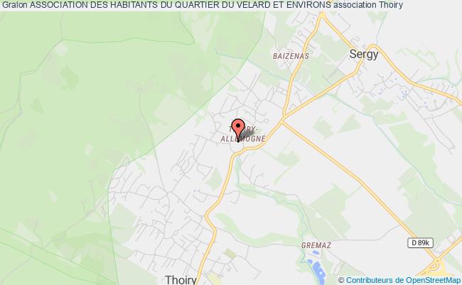 plan association Association Des Habitants Du Quartier Du Velard Et Environs Thoiry