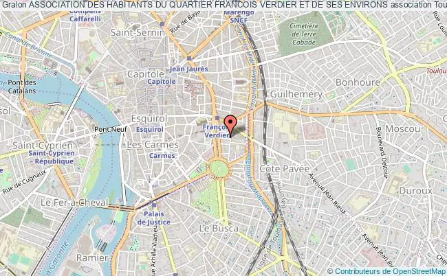plan association Association Des Habitants Du Quartier Francois Verdier Et De Ses Environs Toulouse