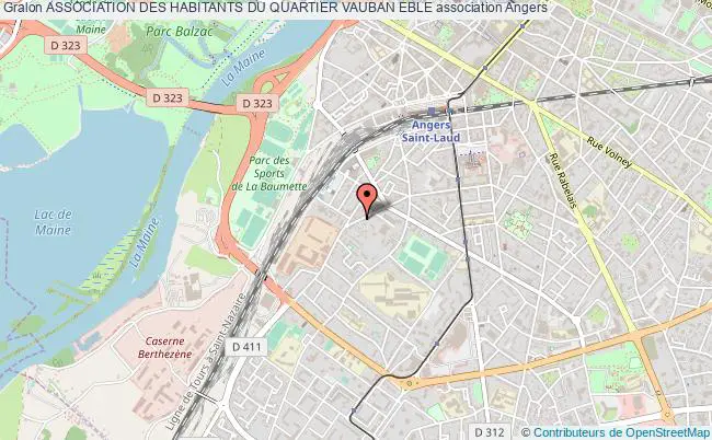plan association Association Des Habitants Du Quartier Vauban Eble Angers