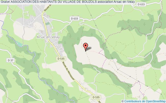 plan association Association Des Habitants Du Village De Bouzols Arsac-en-Velay