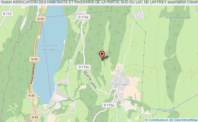 plan association Association Des Habitants Et Riverains De La Partie Sud Du Lac De Laffrey Cholonge