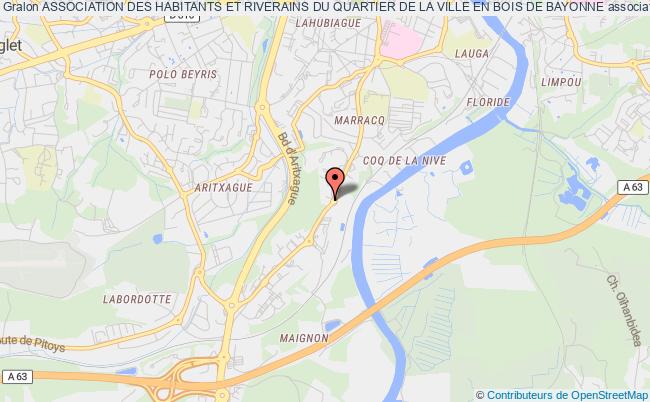 plan association Association Des Habitants Et Riverains Du Quartier De La Ville En Bois De Bayonne Bayonne