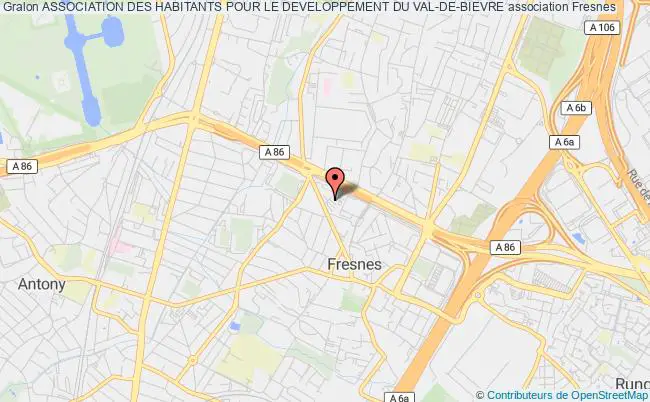 plan association Association Des Habitants Pour Le Developpement Du Val-de-bievre Fresnes