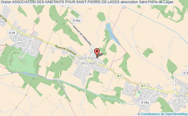 plan association Association Des Habitants Pour Saint-pierre-de-lages Saint-Pierre-de-Lages