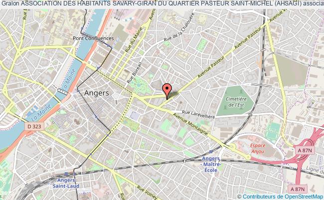 plan association Association Des Habitants Savary-giran Du Quartier Pasteur Saint-michel (ahsagi) Angers
