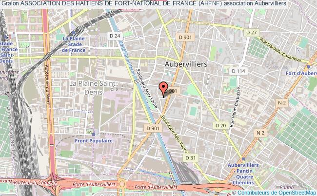 plan association Association Des HaÏtiens De Fort-national De France (ahfnf) Aubervilliers