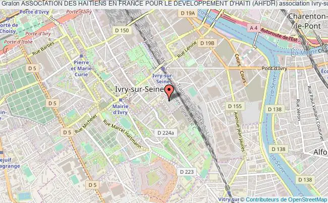 plan association Association Des HaÏtiens En France Pour Le Developpement D'haÏti (ahfdh) Ivry-sur-Seine