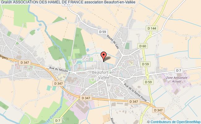plan association Association Des Hamel De France Beaufort-en-Vallée
