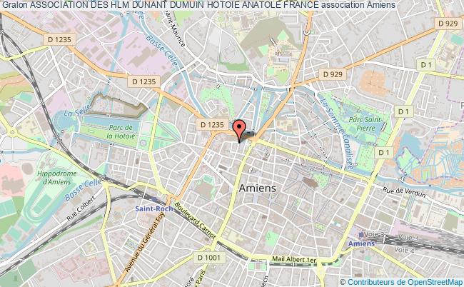 plan association Association Des Hlm Dunant Dumuin Hotoie Anatole France Amiens