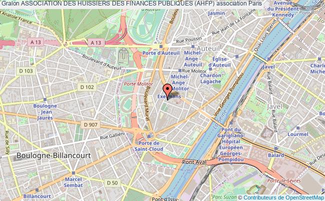 plan association Association Des Huissiers Des Finances Publiques (ahfp) Paris 16