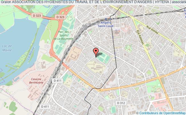 plan association Association Des Hygienistes Du Travail Et De L'environnement D'angers ( Hytena ) Angers cedex 01