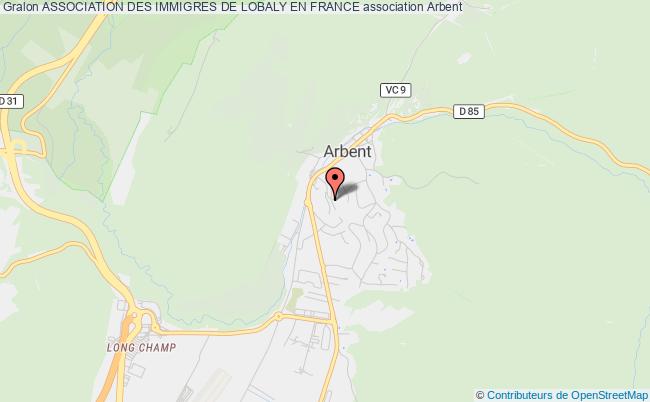 plan association Association Des Immigres De Lobaly En France Arbent