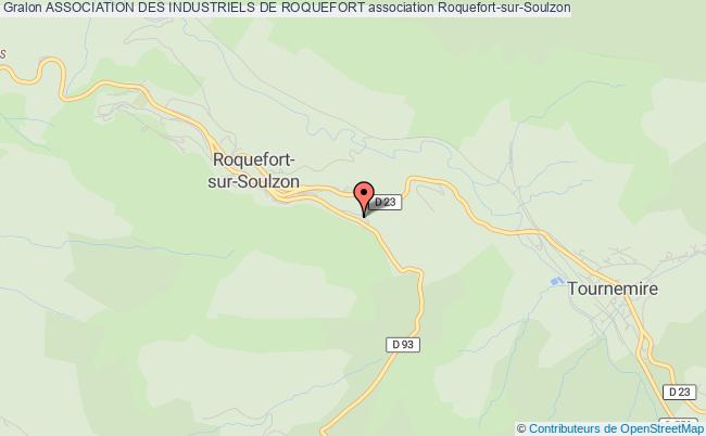 plan association Association Des Industriels De Roquefort Roquefort-sur-Soulzon