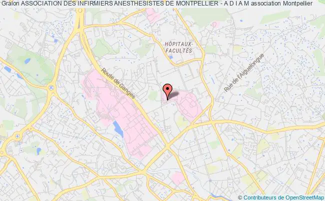 plan association Association Des Infirmiers Anesthesistes De Montpellier - A D I A M Montpellier