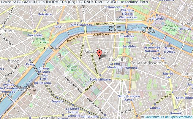plan association Association Des Infirmiers (es) Liberaux Rive Gauche Paris
