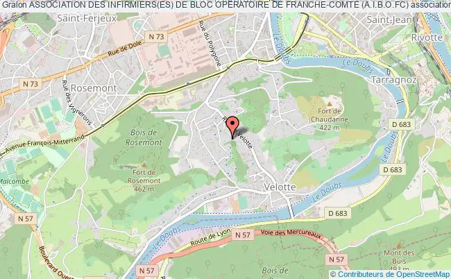 plan association Association Des Infirmiers(es) De Bloc Operatoire De Franche-comte (a.i.b.o.fc) Besançon