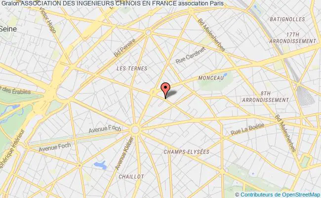 plan association Association Des Ingenieurs Chinois En France PARIS