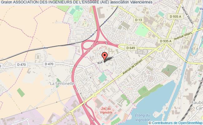 plan association Association Des Ingenieurs De L'ensiame (aie) Valenciennes