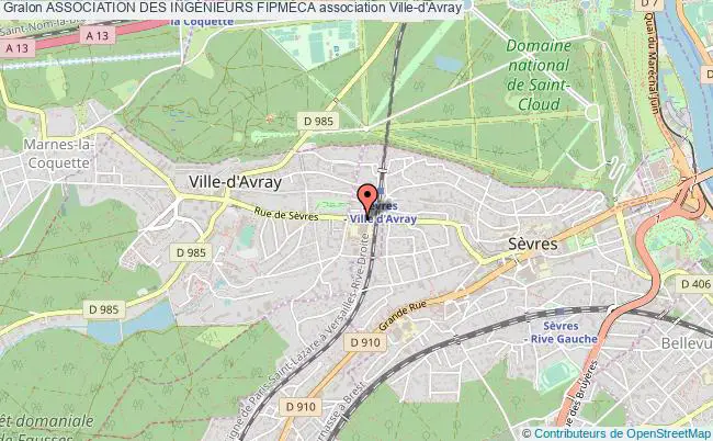 plan association Association Des IngÉnieurs FipmÉca Ville-d'Avray