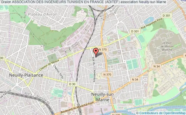 plan association Association Des IngÉnieurs Tunisien En France (aditef) Neuilly-sur-Marne