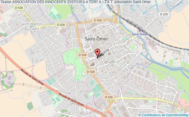 plan association Association Des Innocents Justicies A Tort A.i.j.a.t. Saint-Omer