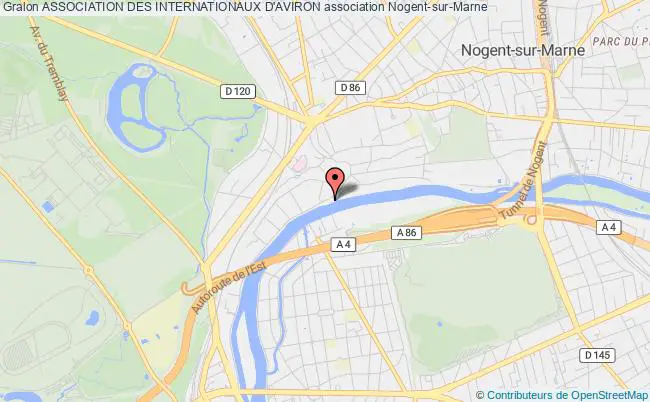 plan association Association Des Internationaux D'aviron Nogent-sur-Marne