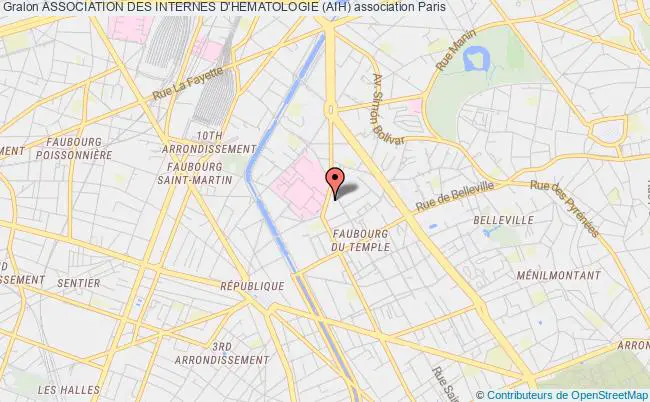 plan association Association Des Internes D'hematologie (aih) Paris