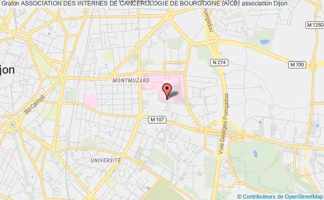 plan association Association Des Internes De Cancerologie De Bourgogne (aicb) Dijon