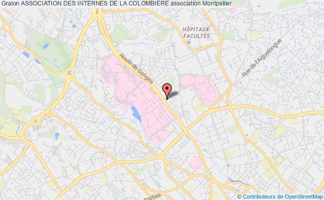plan association Association Des Internes De La Colombiere Montpellier
