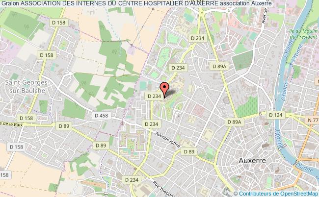 plan association Association Des Internes Du Centre Hospitalier D'auxerre Auxerre