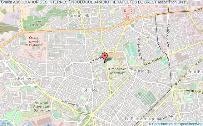 plan association Association Des Internes Oncologues-radiotherapeutes De Brest Brest
