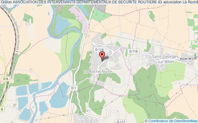 plan association Association Des Intervenants Departementaux De Securite Routiere 63 La    Roche-Noire
