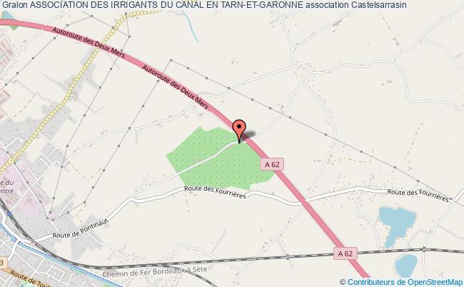 plan association Association Des Irrigants Du Canal En Tarn-et-garonne Castelsarrasin
