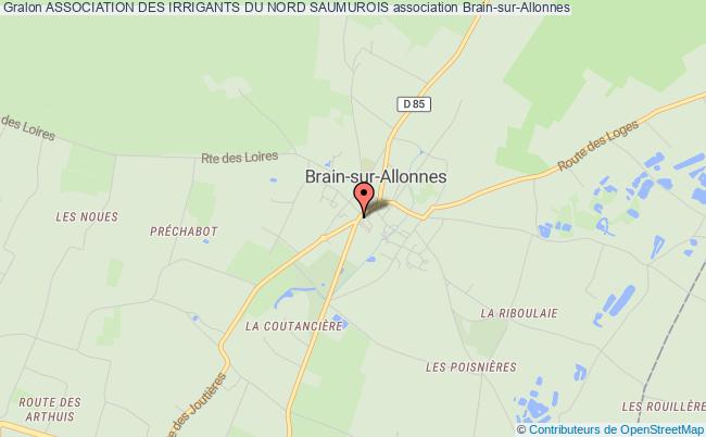 plan association Association Des Irrigants Du Nord Saumurois Brain-sur-Allonnes