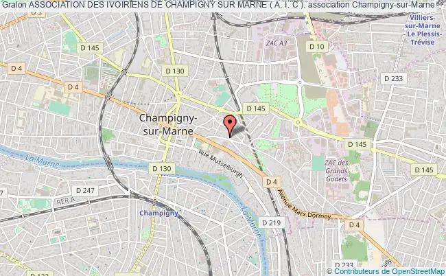 plan association Association Des Ivoiriens De Champigny Sur Marne ( A. I. C ). Champigny-sur-Marne