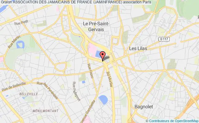 plan association Association Des Jamaicains De France (jaminfrance) Paris 19e