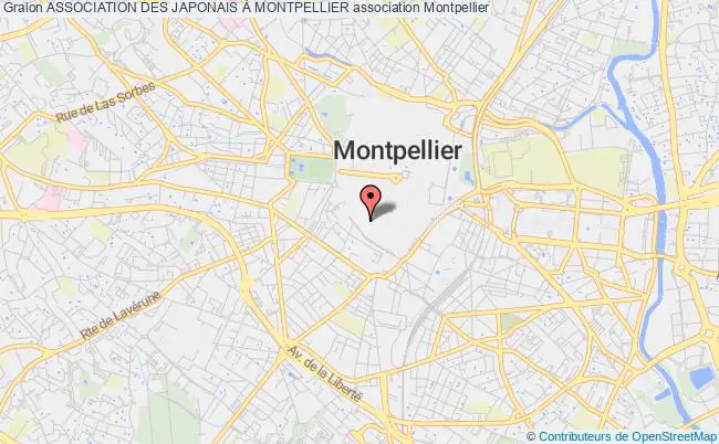 plan association Association Des Japonais À Montpellier Montpellier