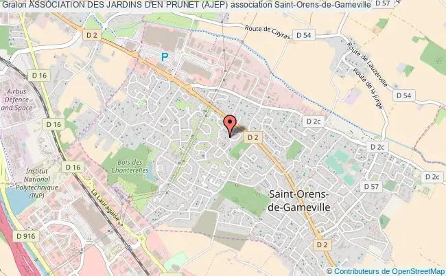 plan association Association Des Jardins D'en Prunet (ajep) Saint-Orens-de-Gameville
