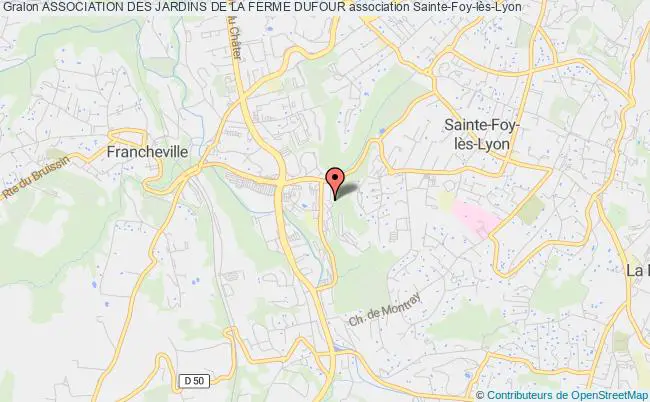 plan association Association Des Jardins De La Ferme Dufour Sainte-Foy-lès-Lyon